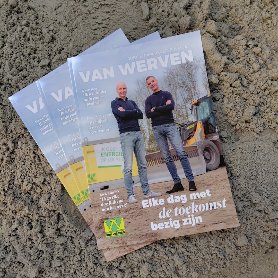 De omslag van het jubileummagazine 80 jaar Van Werven